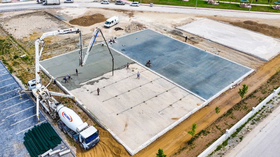 Park Vadi 2. Etapta Spor Alanlarının Temelleri Atıldı.